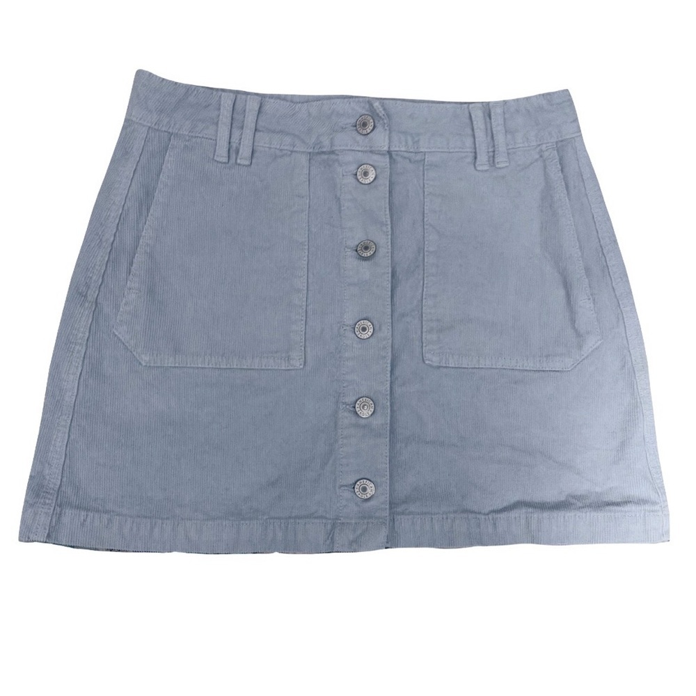 American Eagle‎ Outfitters Light Blue Corduroy Skirt